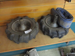 lot 67 image: Rear Tine Tiller Tire and wheels