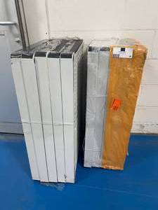 lot 68 image: HDX Lot of 2 Plastic Shelving Units