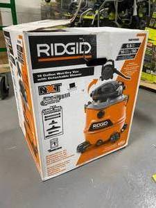 lot 12 image: RIDGID HD1600 16 Gallon WetDry Vac, W Detachable Blower