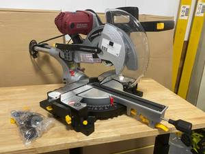 lot 15 image: CHICAGO ELECTRIC 12 Sliding, Double Bevel Miter Saw