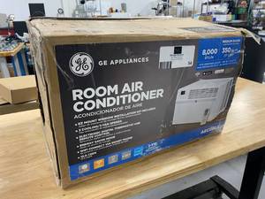 lot 54 image: GE 8,000 BTU 115-Volt Smart Window Air Conditioner with Remote in Gray