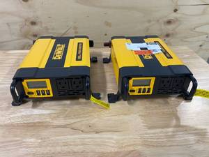 lot 66 image: DEWALT - Lot of 2 1000 Watt Power Inverters