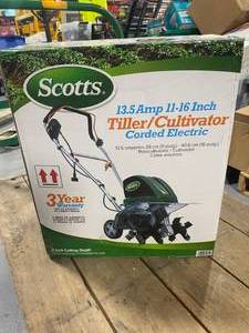 lot 8 image: SCOTTS 16 in. 13.5 Amp Corded Electric TillerCultivator