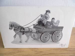 Dept 56 Snow Village - Hitch-Up The Buckboard