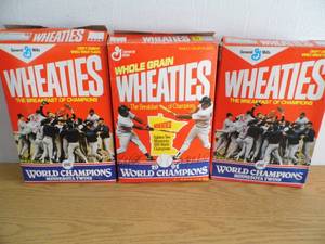Lot of 3 MN Twins Wheaties Boxes