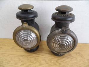 Pr of Antique Headlights