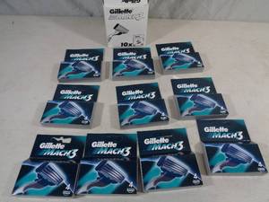 lot 150 image: 10 New Boxes of Gillette Mach 3 Razor Cartidges
