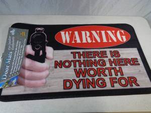 lot 160 image: New 2nd Amendment Security Door Mat