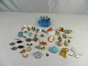lot 8 image: Pins, Brooches, Motorcycle Pins, More