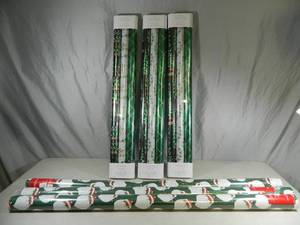 lot 28 image: 12 New Rolls of Holiday Wrapping Paper