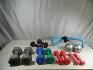 lot 33 image: Large Assortment of Weights and More