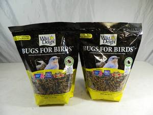 lot 52 image: 2 New 16 oz Bags of Bugs for Birds