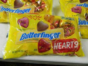 lot 116 image: 11 New Bags of Butterfinger Hearts