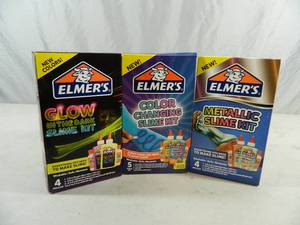 lot 197 image: 3 New Elmers Slime Kits