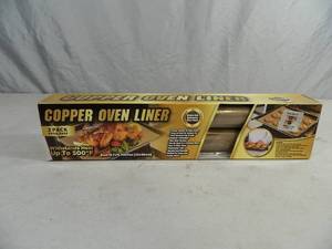 lot 206 image: New 2 Pack of Copper Oven Liners