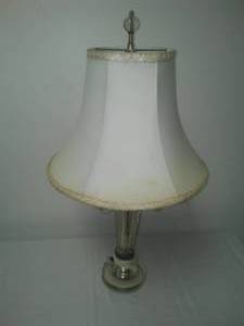 lot 159 image: Antique decorative Glass lamp.