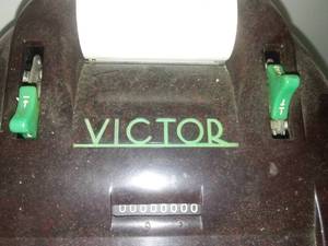 lot 169 image: Vintage Victor adding machine and more.