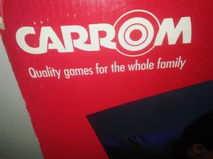 lot 203 image: 2-Carrom Board in box good pockets