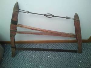 lot 204 image: Vintage Lumberjack tree saw.