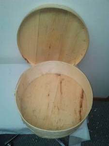lot 233 image: wood cheese box
