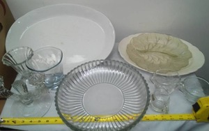 lot 244 image: glass & platters