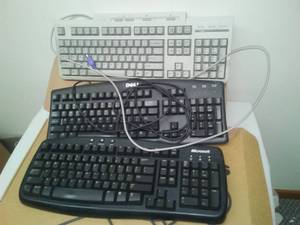 lot 248 image: 3 wired Keyboards