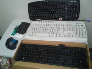 lot 251 image: 3 keyboards & mouse