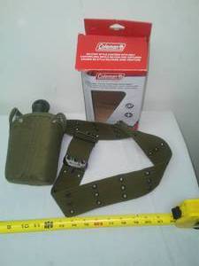 lot 264 image: New Coleman military Style Canteen & Belt.