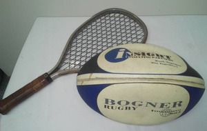 lot 272 image: Rugby Football & Racket