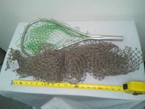 lot 279 image: Trout Net & 5 x 5 fish netting.