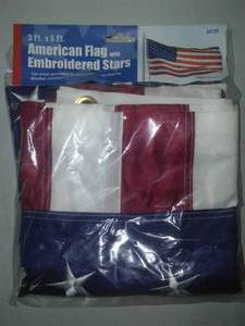 lot 285 image: American Flag - embroidered Stars - News