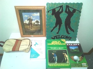 lot 304 image: 7 Golf Lot books & Art