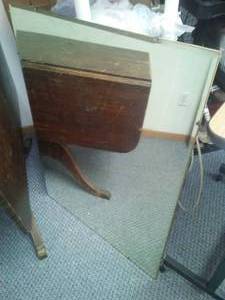 lot 331 image: Large beveled edge mirror