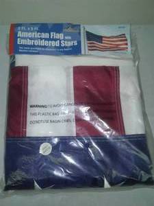 lot 336 image: American Flag embroidered stars 3x5