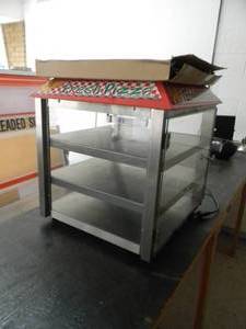 lot 2 image: SUPERIOR 3-Tier Heated PizzaSnack Merchandiser - NICE - WORKS - USED SEE PICTURES
