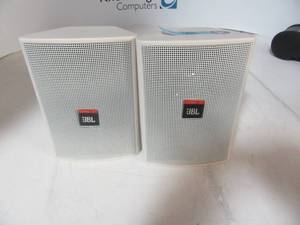 Set of JBL Speakers w wall mounting backets