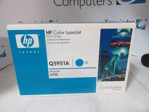 New HP Color LaserJet Printer Cartridge Q5951A