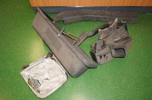 lot 9 image: John Deere Dual Bag Mower Bagger
