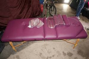 lot 29 image: One Touch Massage Professional Massage Table