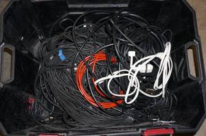 lot 27 image: Bin of Audio Wires