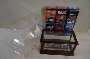 lot 57 image: 6 Dale Earnhardt Card Sets, Die-Cast Display Cases