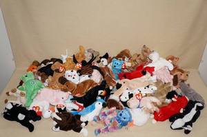 lot 71 image: Large lot of Beanie Babies