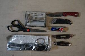 lot 83 image: Knives, Scissors, Vintage Gillette Safety Razor