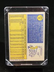 lot 27 image: 1970 Topps Baseball Carl Yastrzemski Card #10