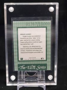lot 85 image: 1991 Leaf Baseball Dwight Gooden Elite Series Card # 1367  10000