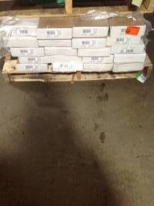 lot 37 image: PALLET of Decorators Collection Biscayne Washed Oak 8 mm Thick x 7-23 in. Wide x 50-58 in. Length Laminate Flooring (21.48 sq. ft.  case) SET OF 20 BOXES