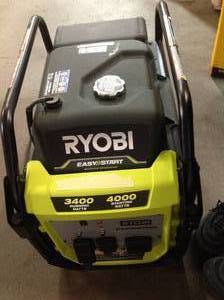 lot 48 image: RYOBI 4000-Watt Gasoline Powered Digital Inverter Generator in good condition