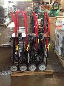 lot 41 image: Pallet of assorted Milwaukee hand truckdollies various models and conditions