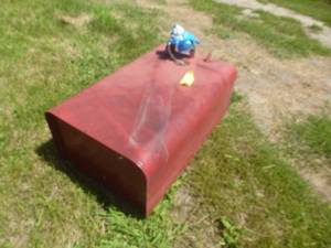 lot 144 image: Steel Fuel Tank Red