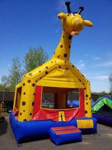 lot 2 image: 13 X 13 Giraffe Moonwalk